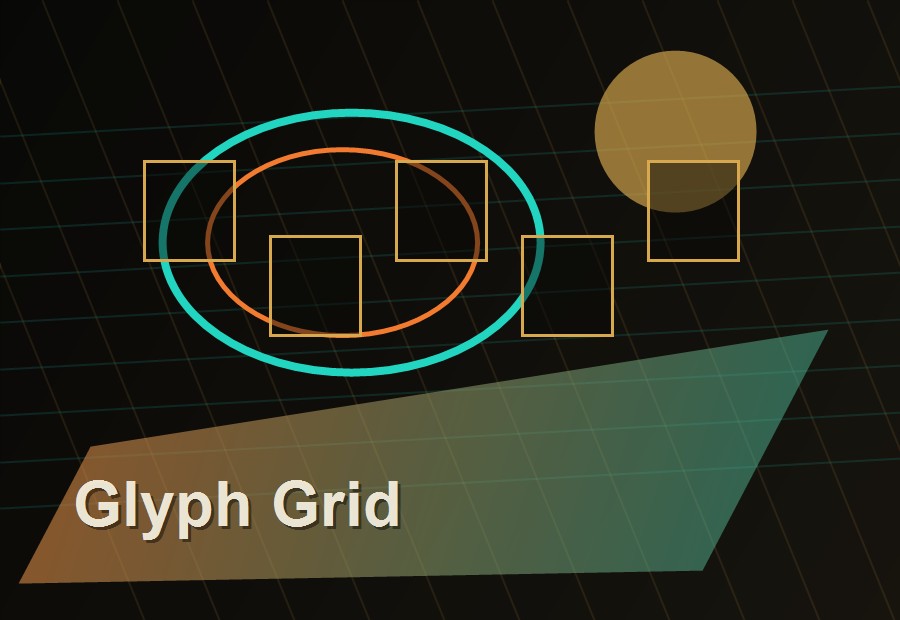 Glyph Grid Shift puzzle board
